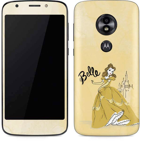 Disney Princess Belle Art Moto E5 Play Skin
